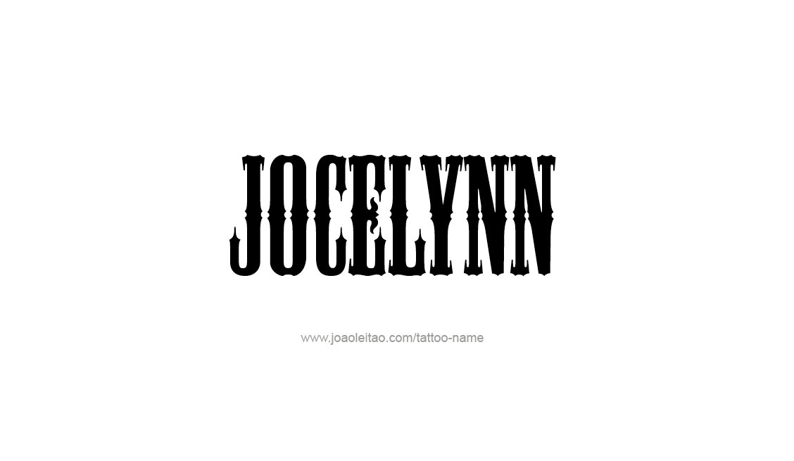 Tattoo Design Name Jocelynn   