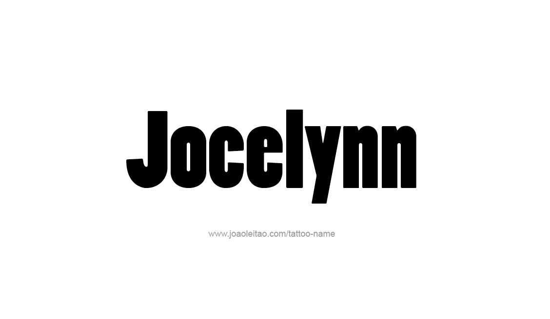 Tattoo Design Name Jocelynn   