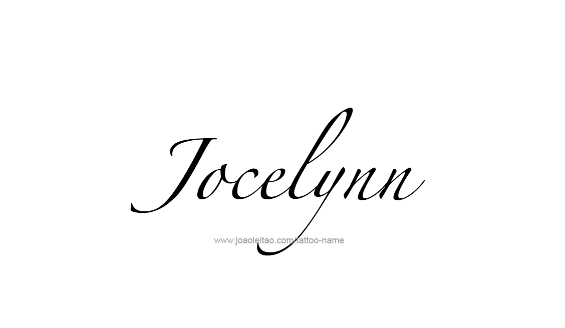 Tattoo Design Name Jocelynn   