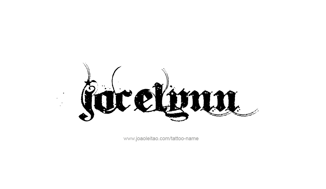 Tattoo Design Name Jocelynn   