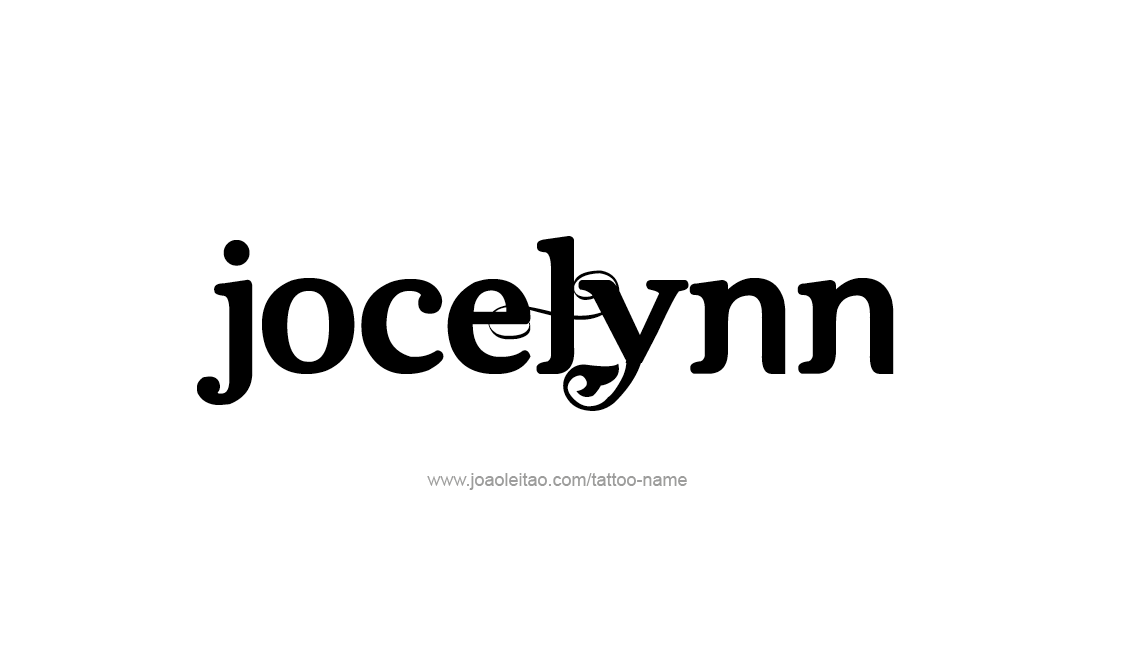 Tattoo Design Name Jocelynn   
