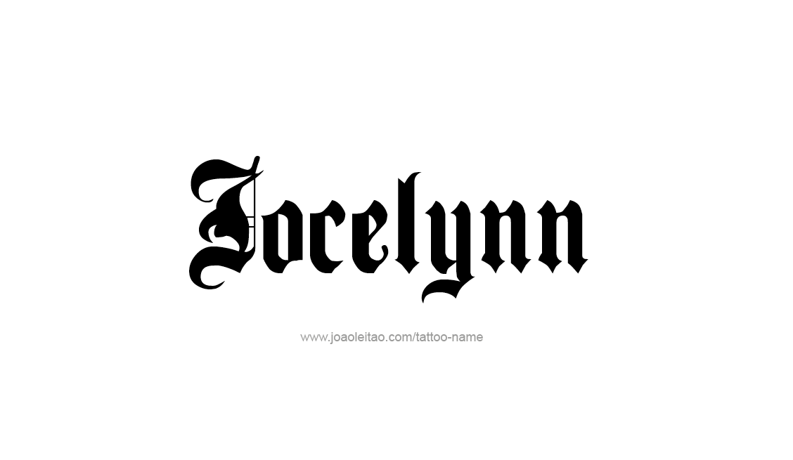 Tattoo Design Name Jocelynn   