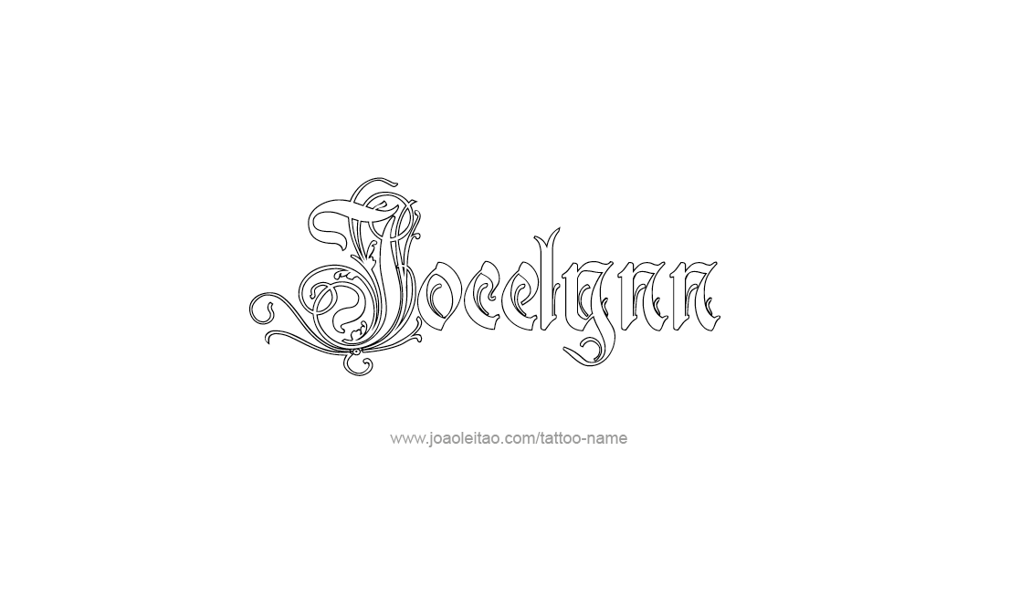 Tattoo Design Name Jocelynn   