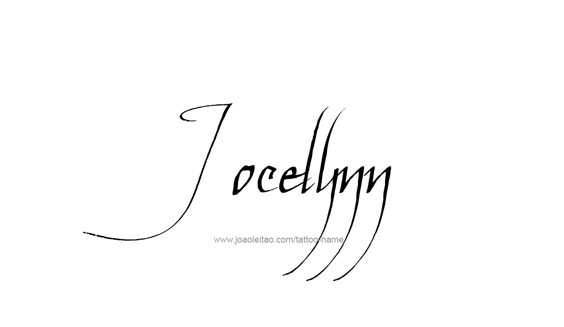 Tattoo Design Name Jocelynn   