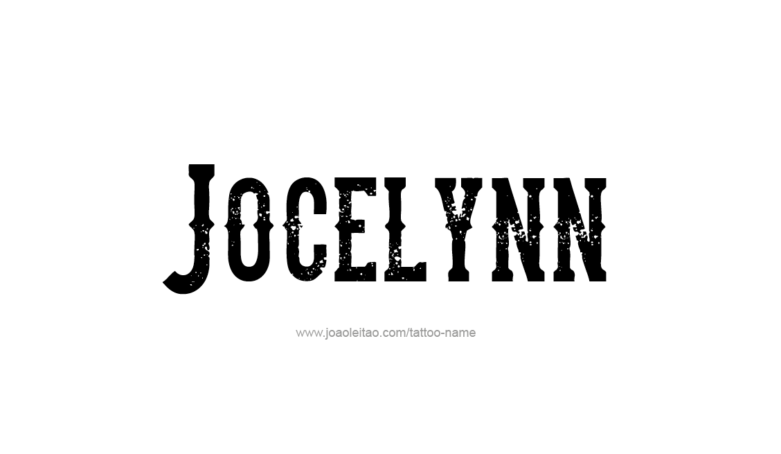 Tattoo Design Name Jocelynn   