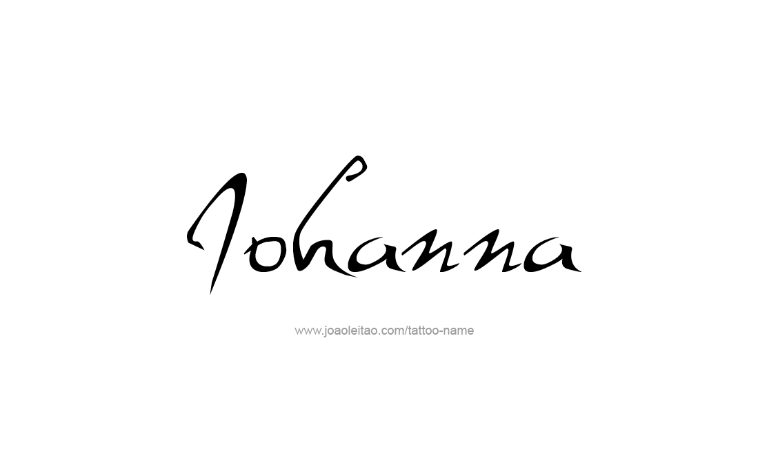 Tattoo Design Name Johanna   