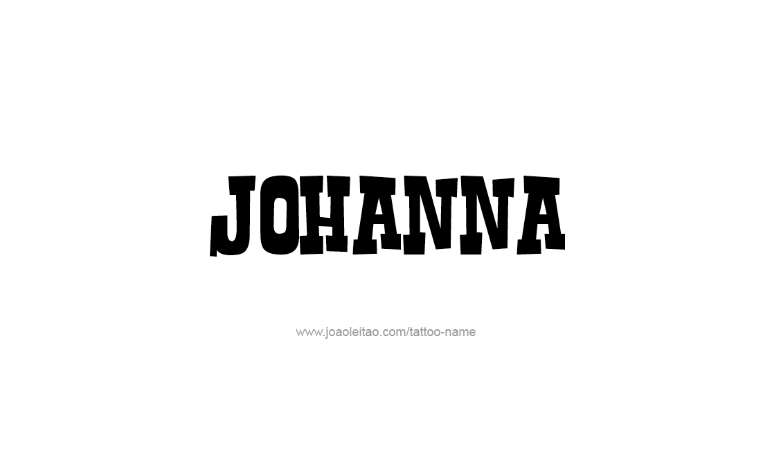 Tattoo Design Name Johanna   