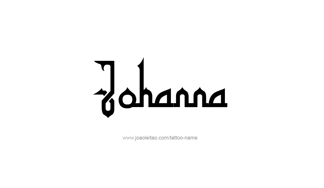 Tattoo Design Name Johanna   