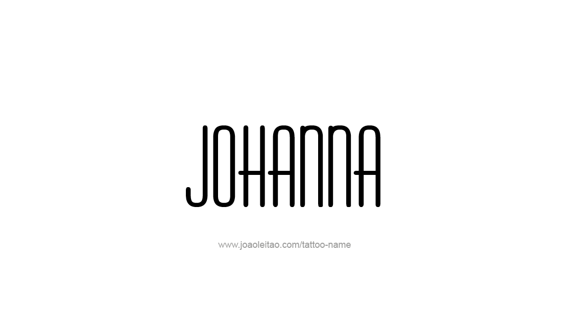 Tattoo Design Name Johanna   