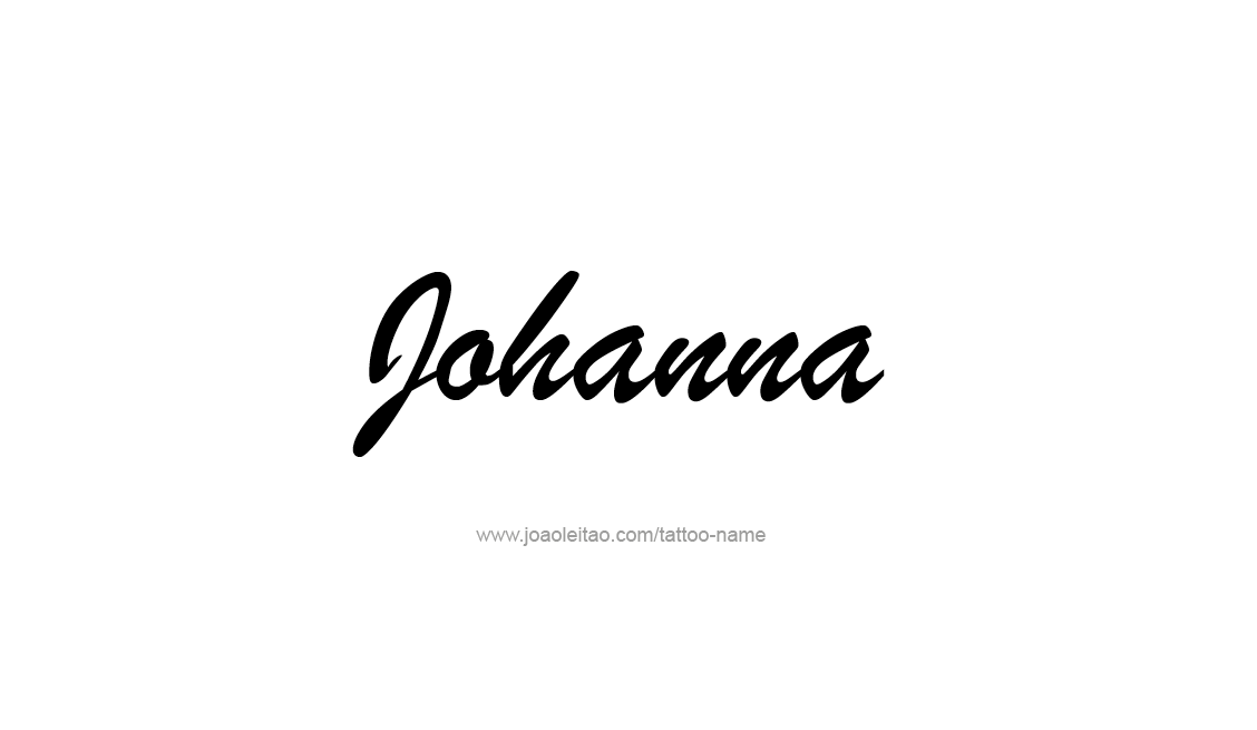 Tattoo Design Name Johanna   