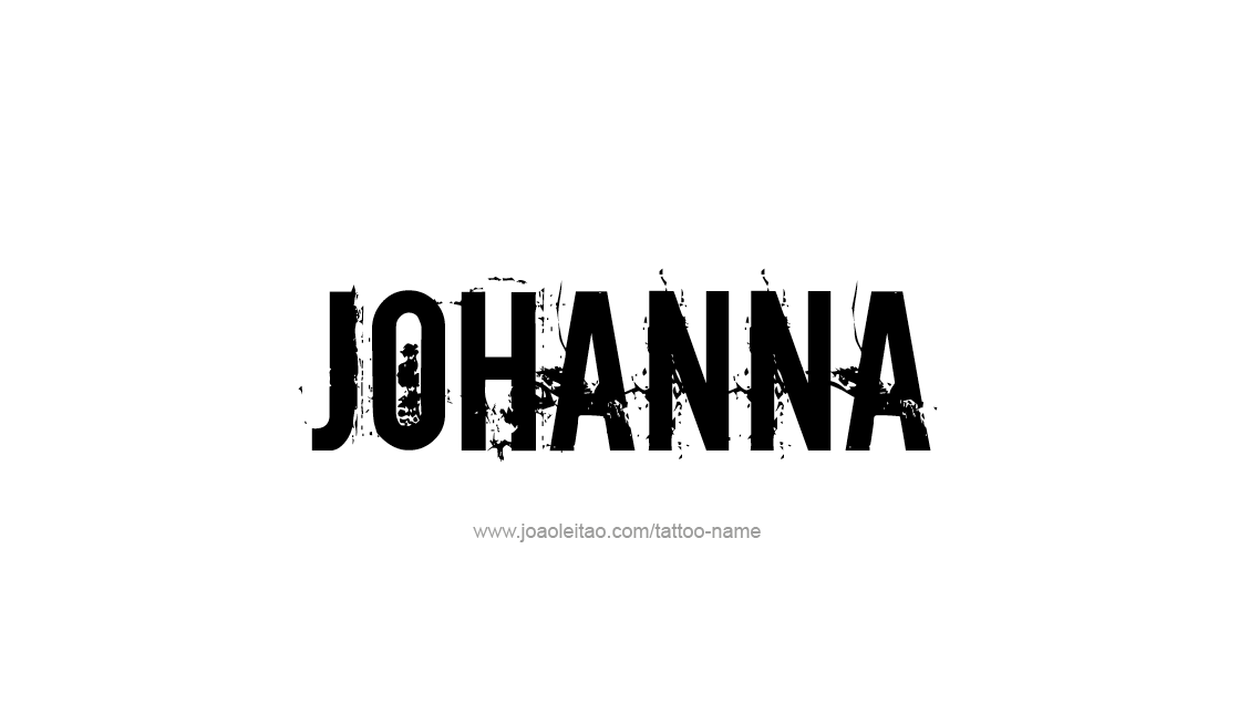 Tattoo Design Name Johanna   