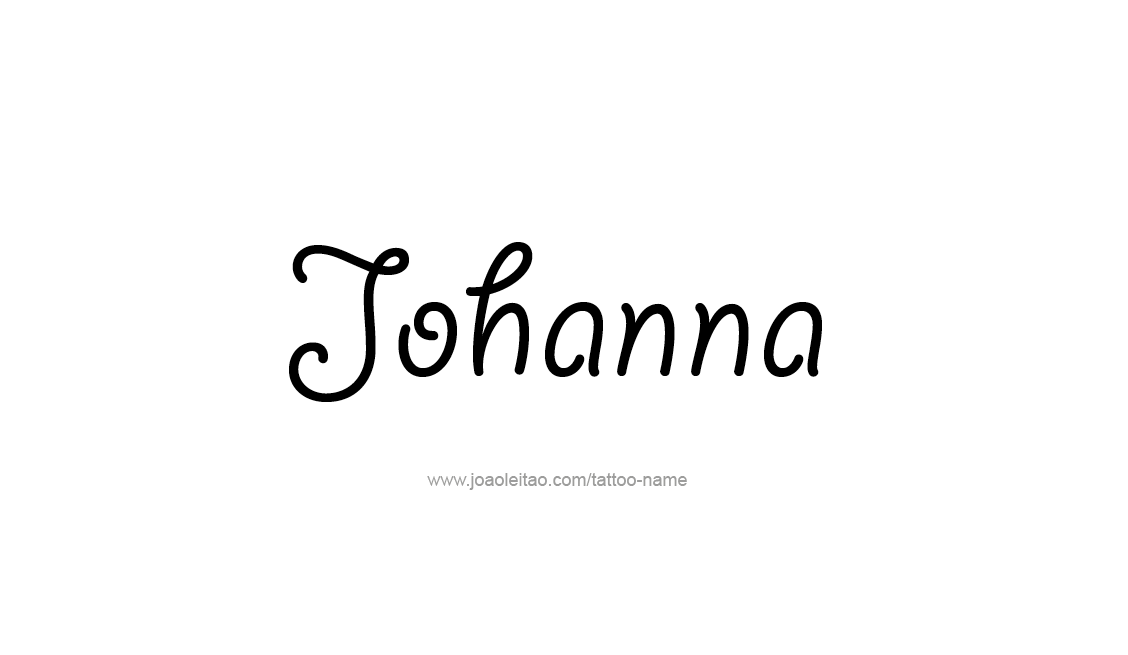 Tattoo Design Name Johanna   