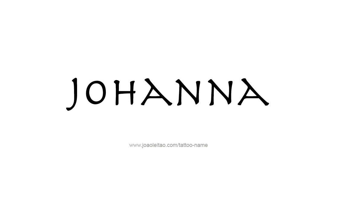 Tattoo Design Name Johanna   