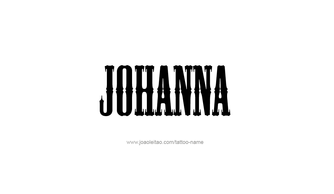 Tattoo Design Name Johanna   