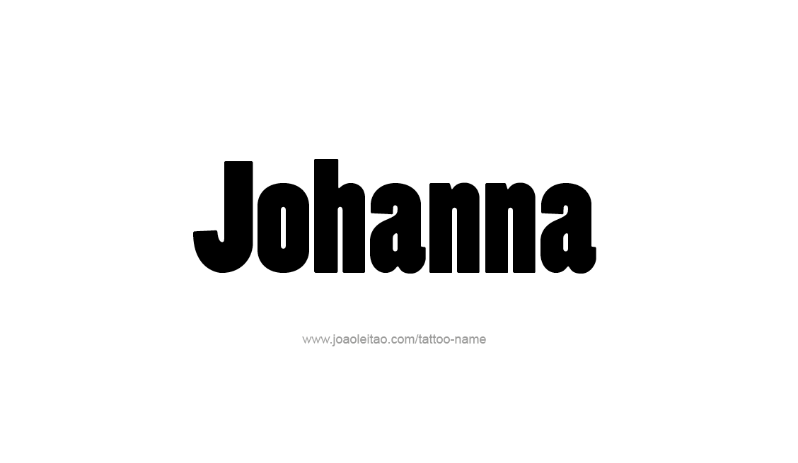 Tattoo Design Name Johanna   