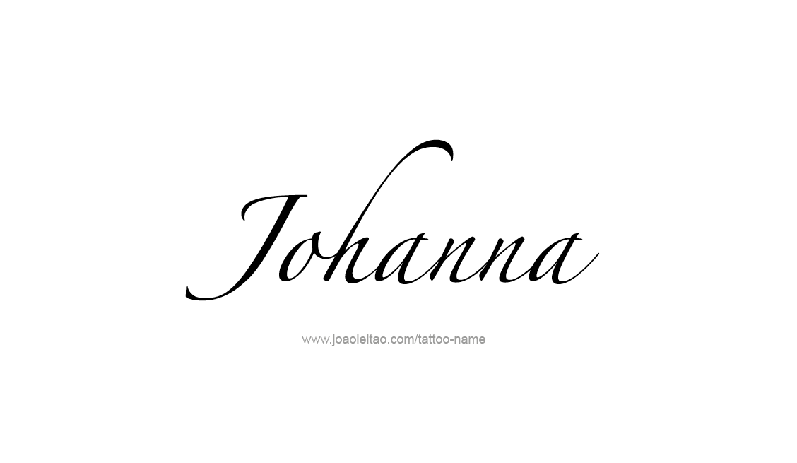 Tattoo Design Name Johanna   