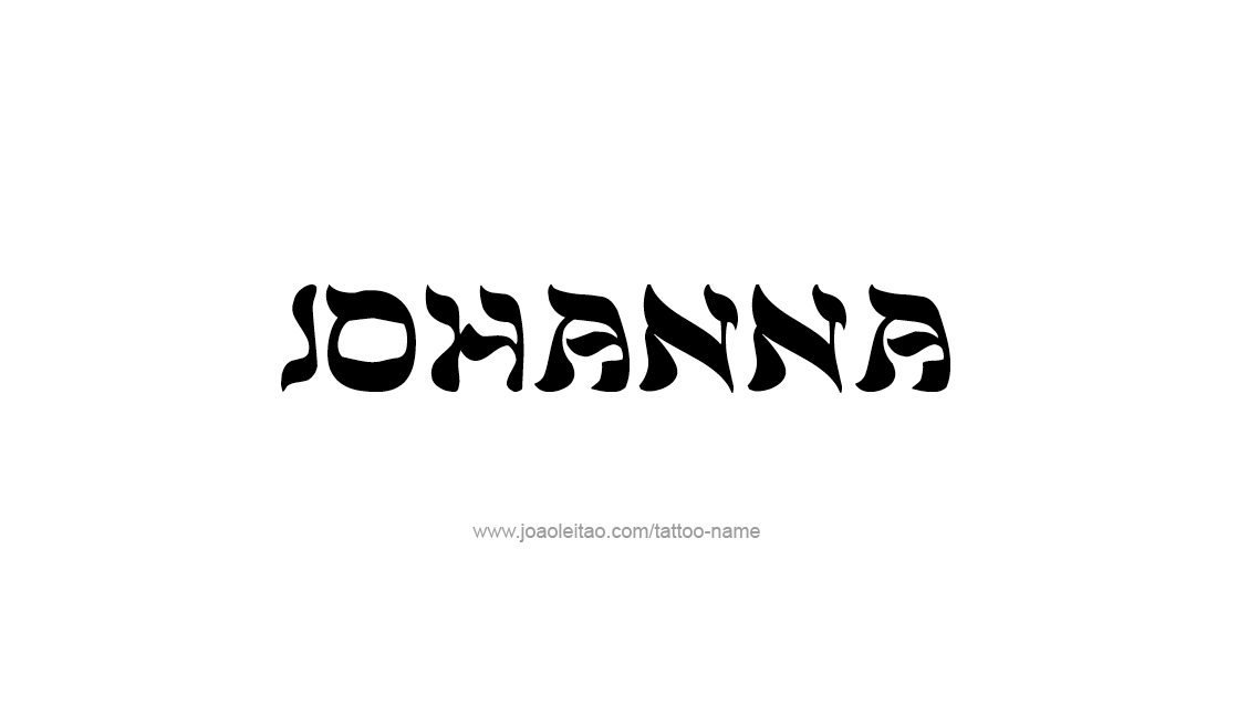 Tattoo Design Name Johanna   