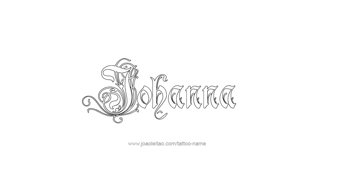 Tattoo Design Name Johanna   