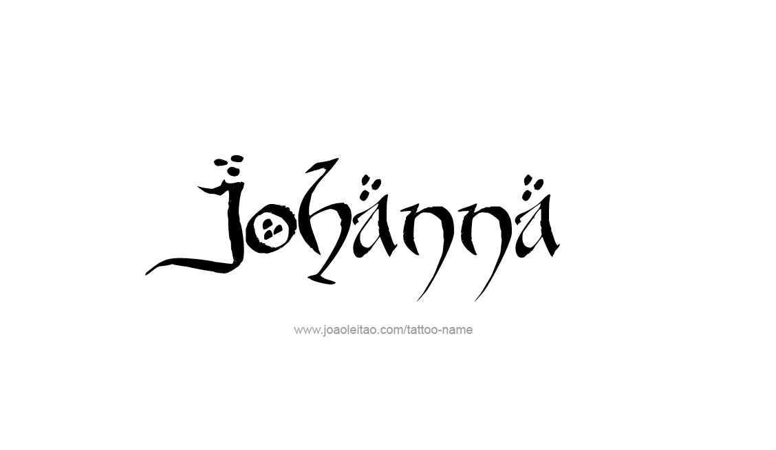 Tattoo Design Name Johanna   