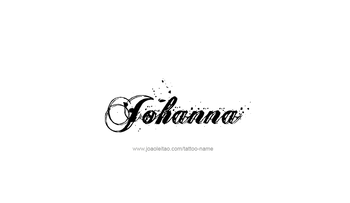 Tattoo Design Name Johanna   