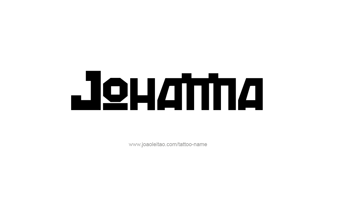 Tattoo Design Name Johanna   