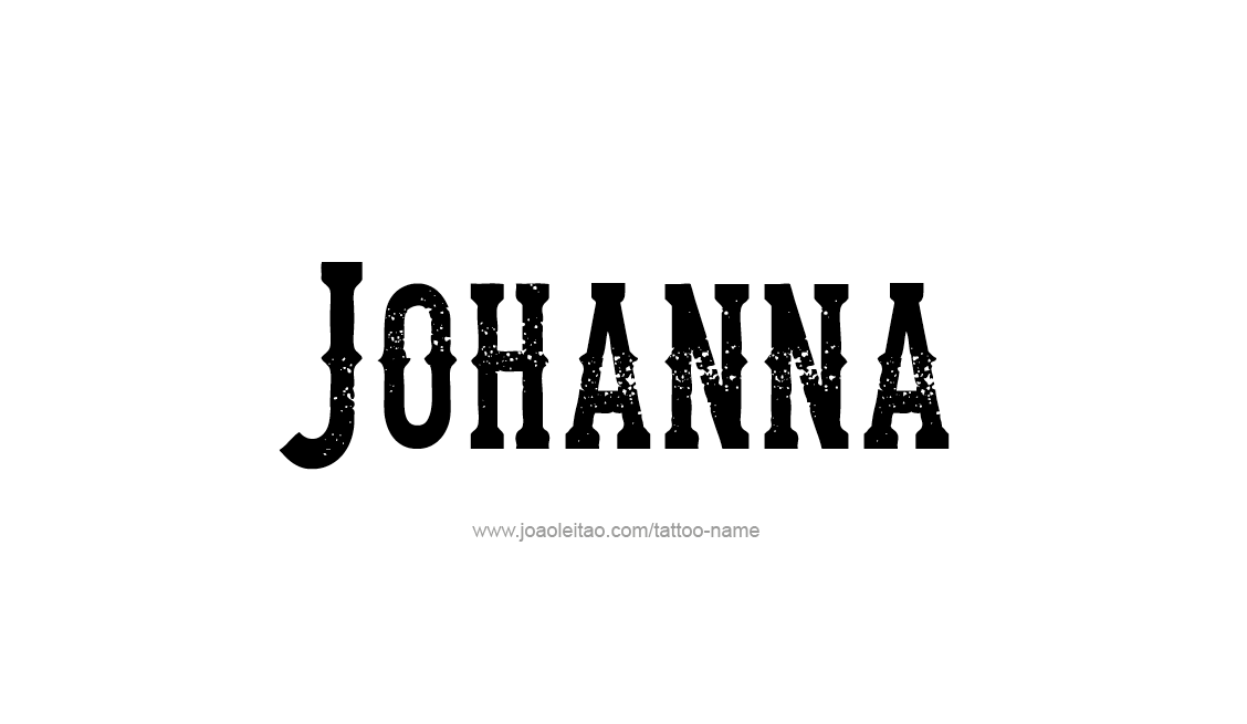 Tattoo Design Name Johanna   