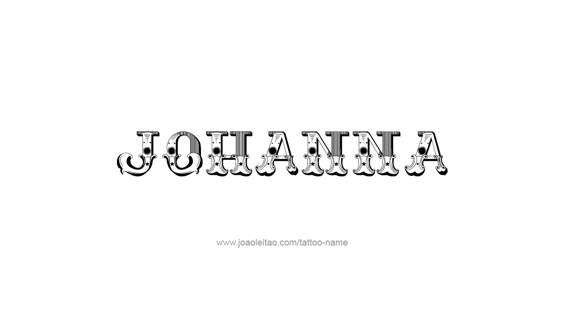 Tattoo Design Name Johanna   