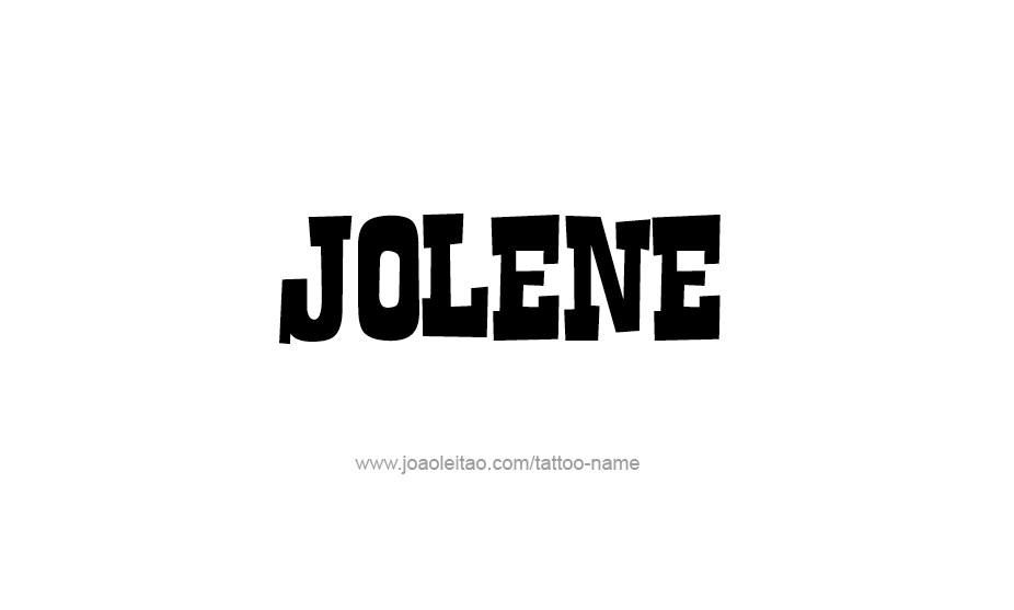 Tattoo Design Name Jolene   