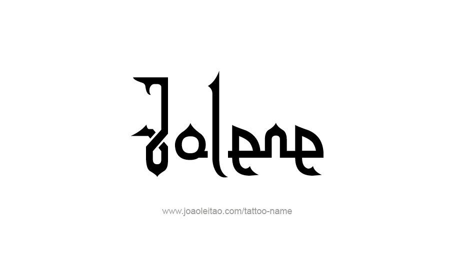 Tattoo Design Name Jolene   