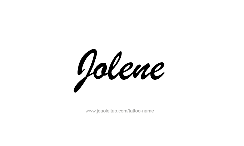 Tattoo Design Name Jolene   