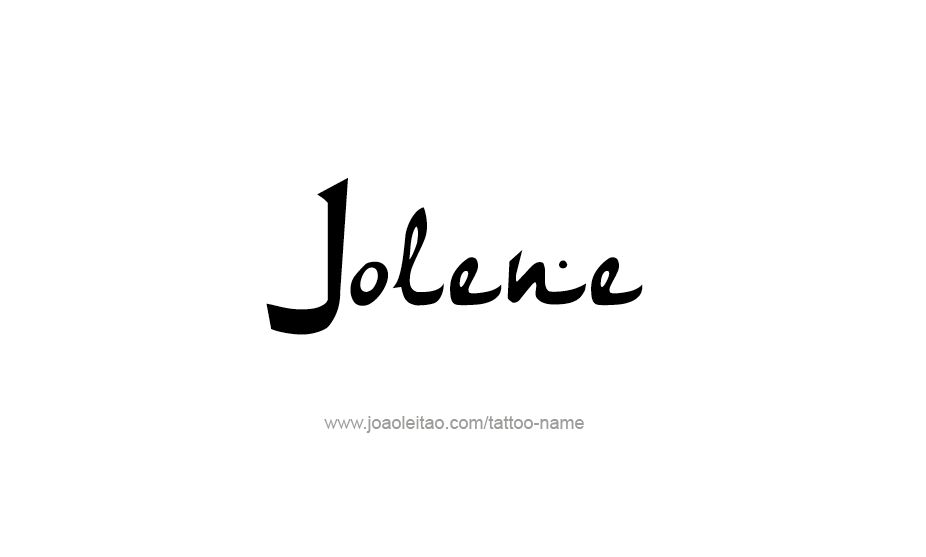 Tattoo Design Name Jolene   