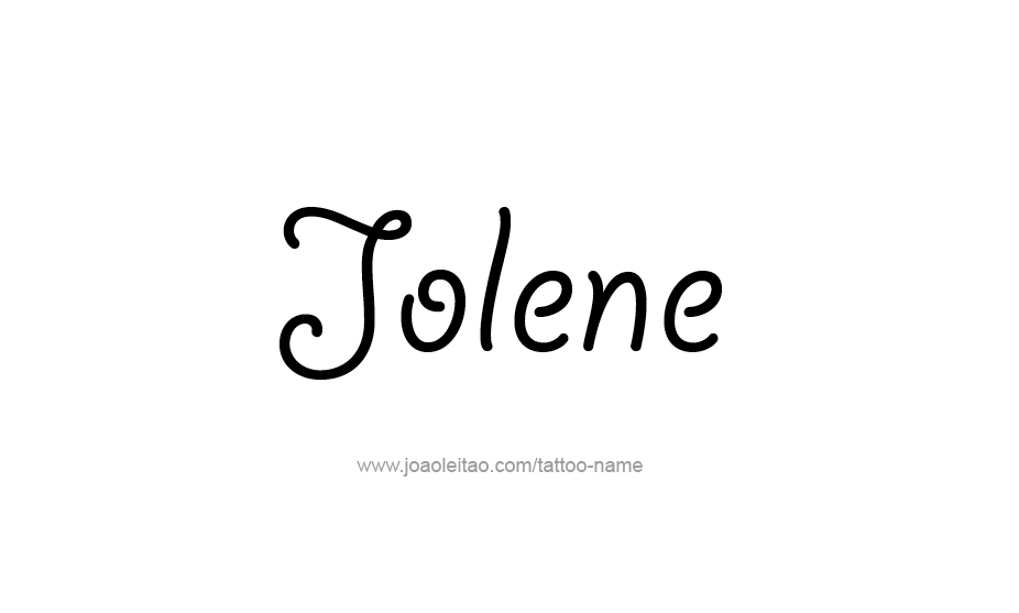 Tattoo Design Name Jolene   