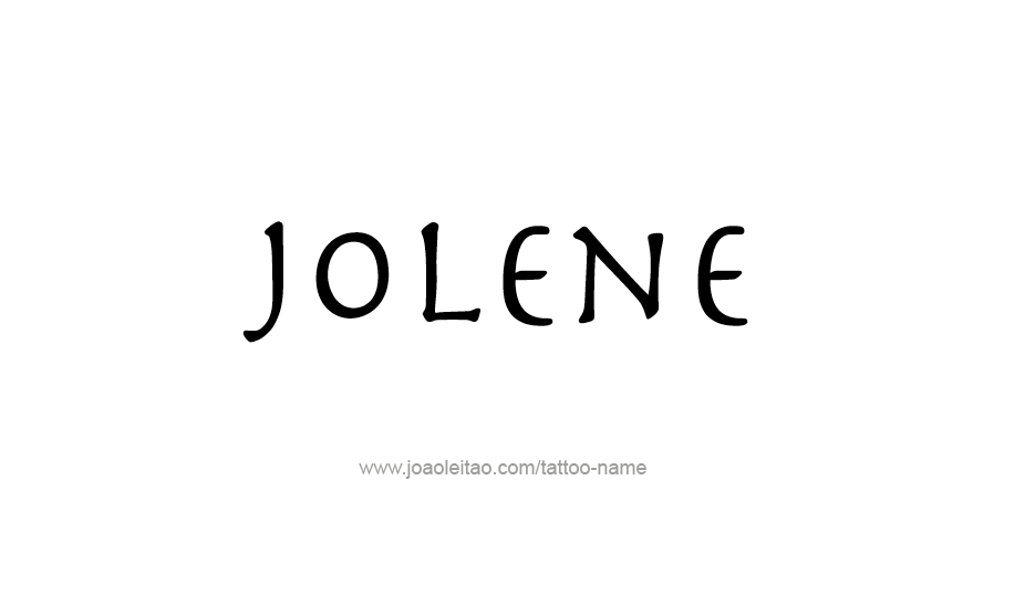 Tattoo Design Name Jolene   