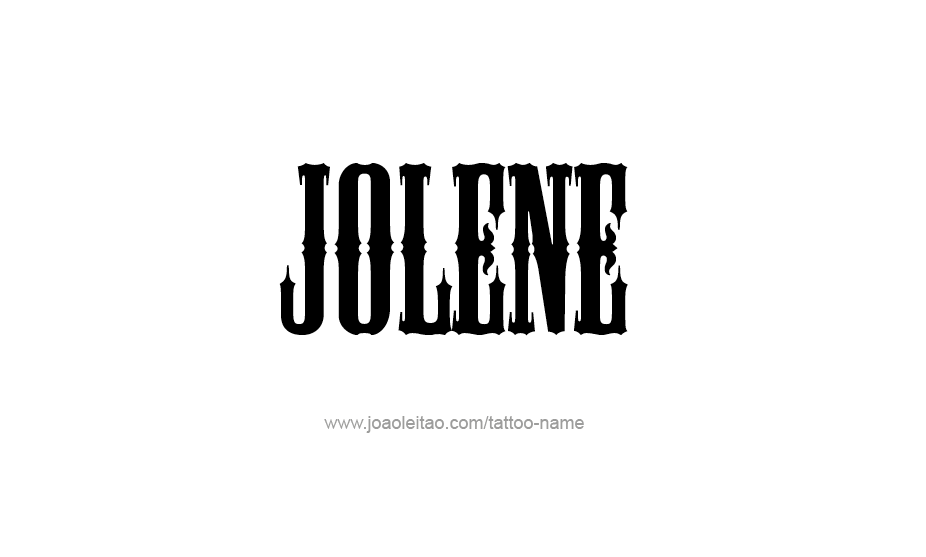 Tattoo Design Name Jolene   