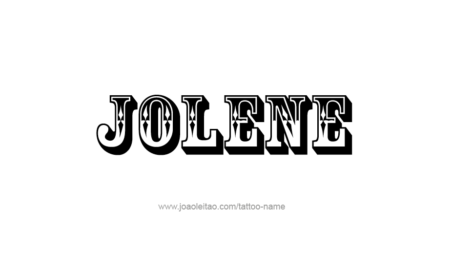 Tattoo Design Name Jolene   