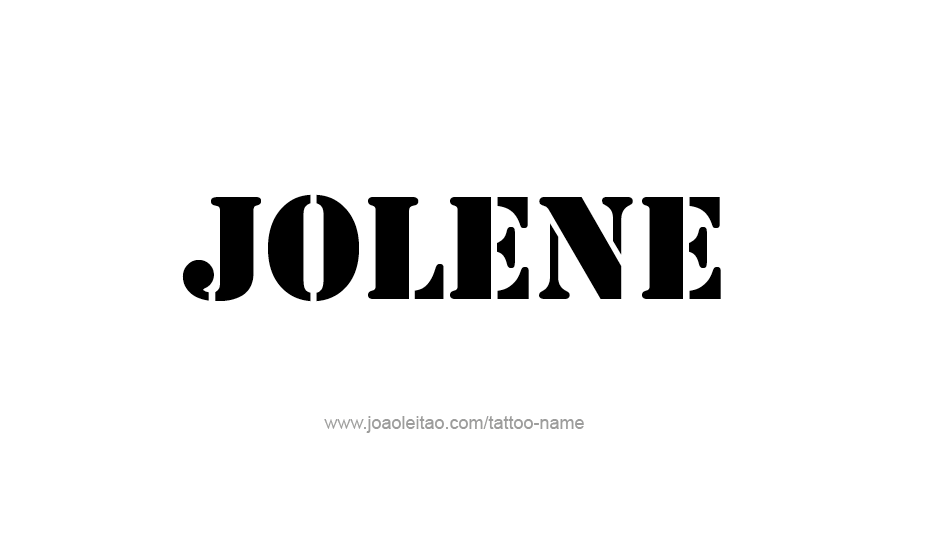 Tattoo Design Name Jolene   