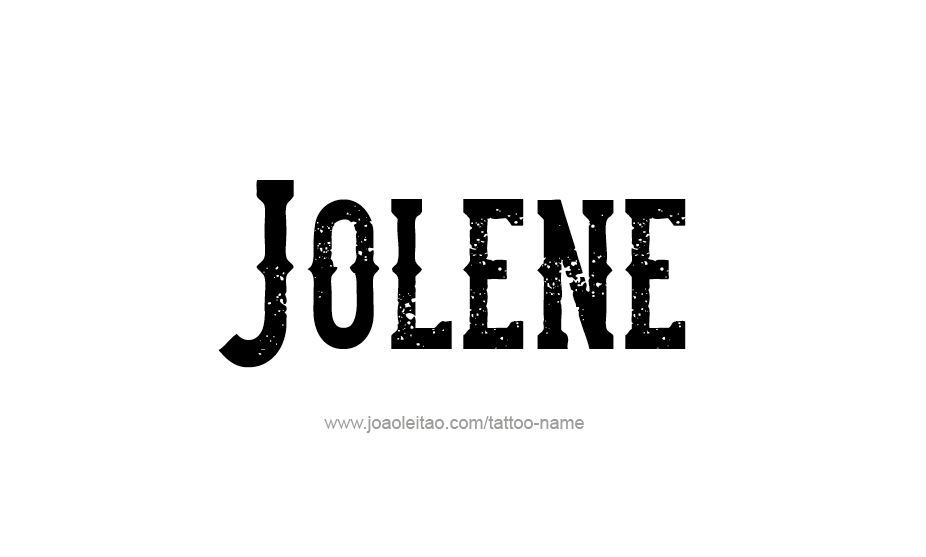 Tattoo Design Name Jolene   