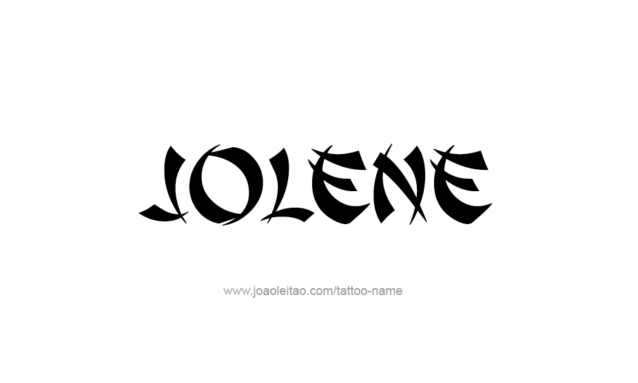 Tattoo Design Name Jolene   