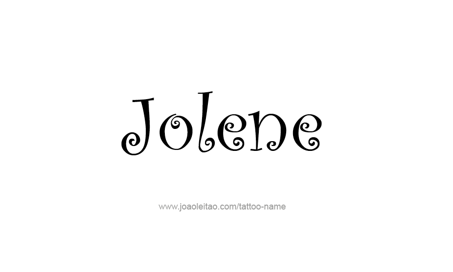 Tattoo Design Name Jolene   