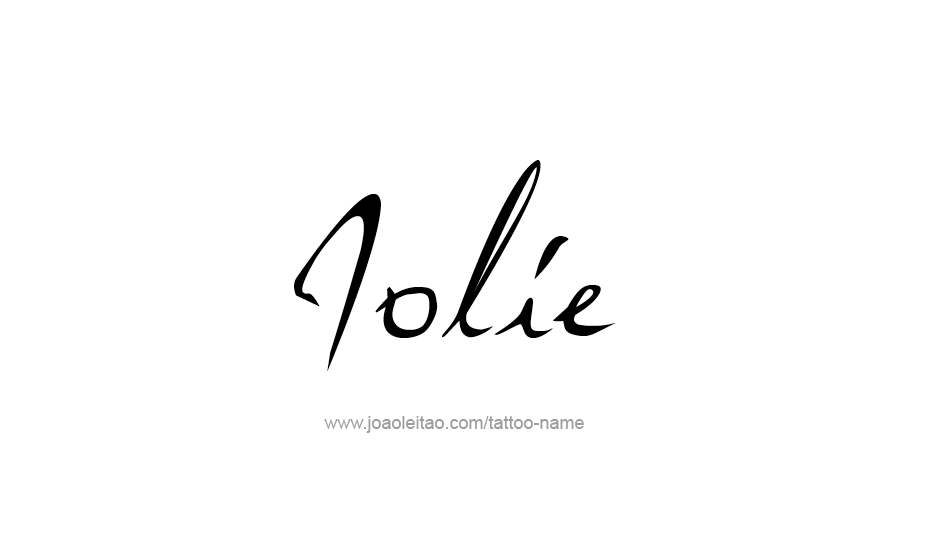 Tattoo Design Name Jolie   