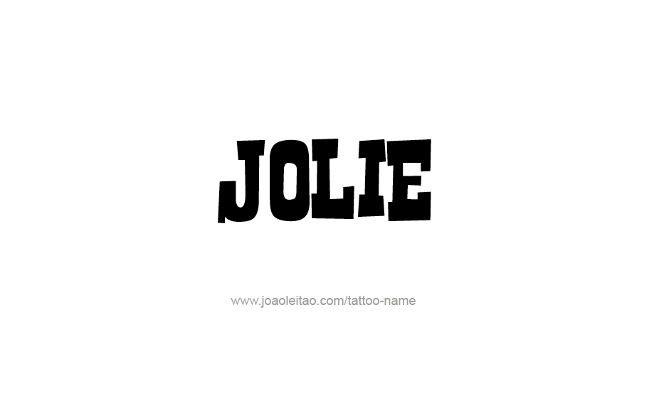 Tattoo Design Name Jolie   