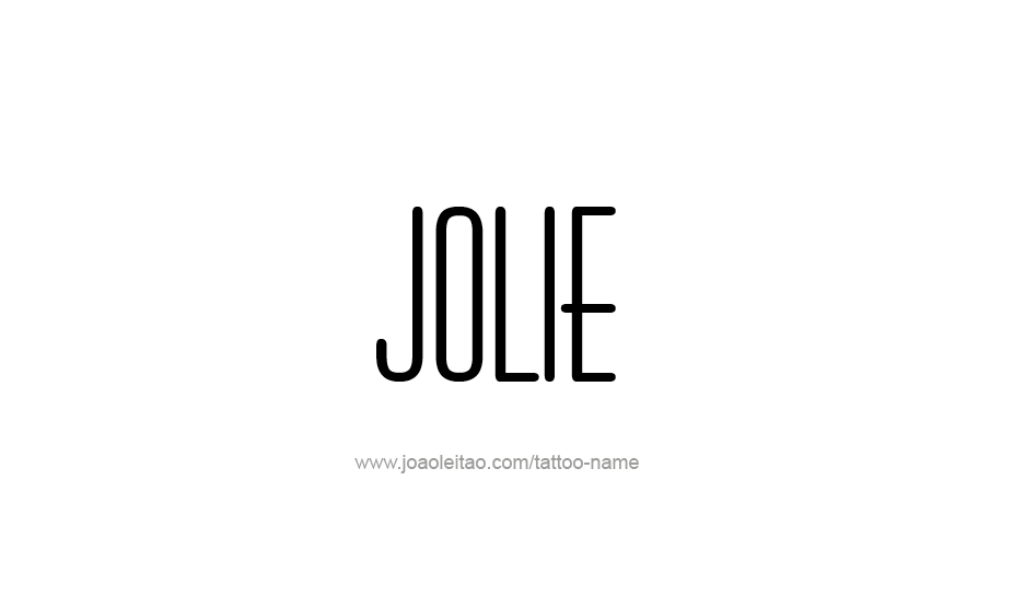 Tattoo Design Name Jolie   