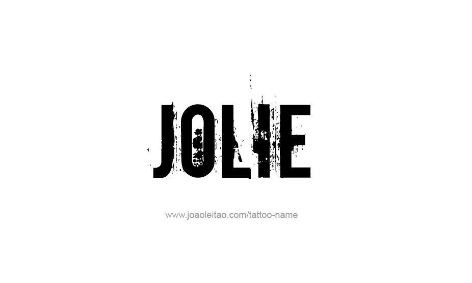 Tattoo Design Name Jolie   