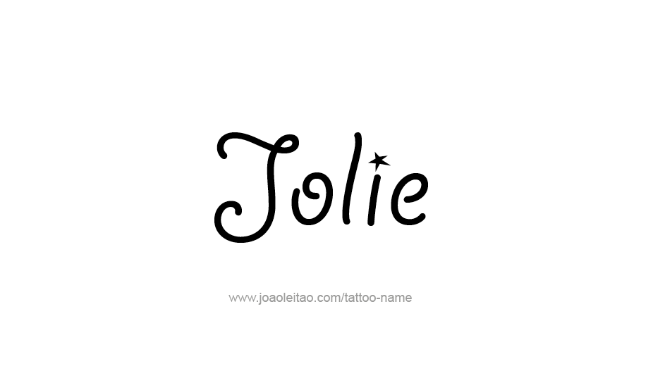 Tattoo Design Name Jolie   