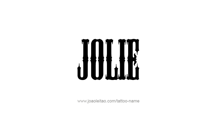 Tattoo Design Name Jolie   