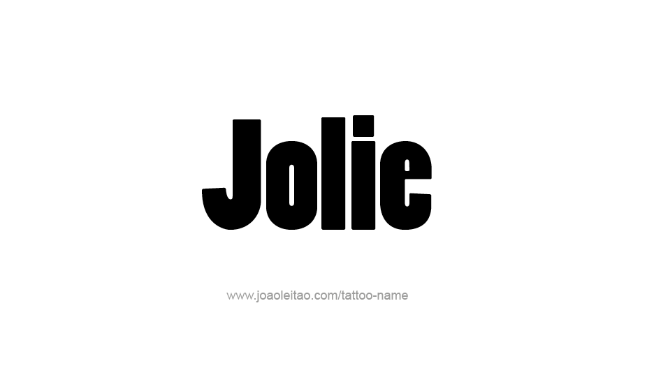 Tattoo Design Name Jolie   