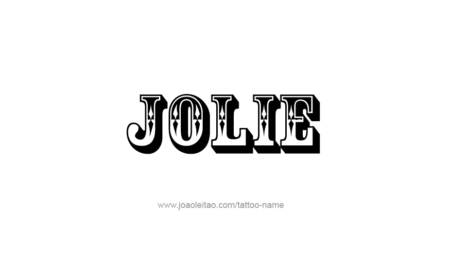 Tattoo Design Name Jolie   