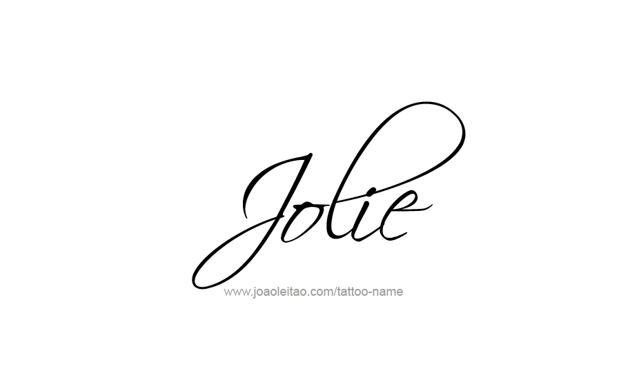 Tattoo Design Name Jolie   