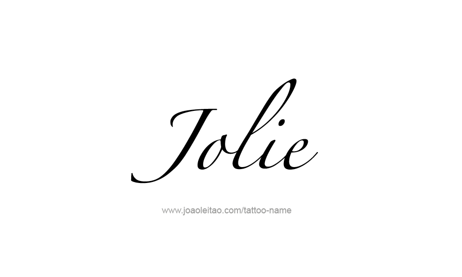 Tattoo Design Name Jolie   