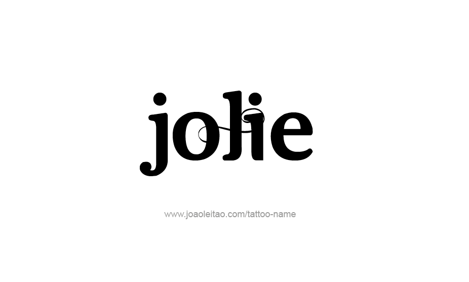 Tattoo Design Name Jolie   